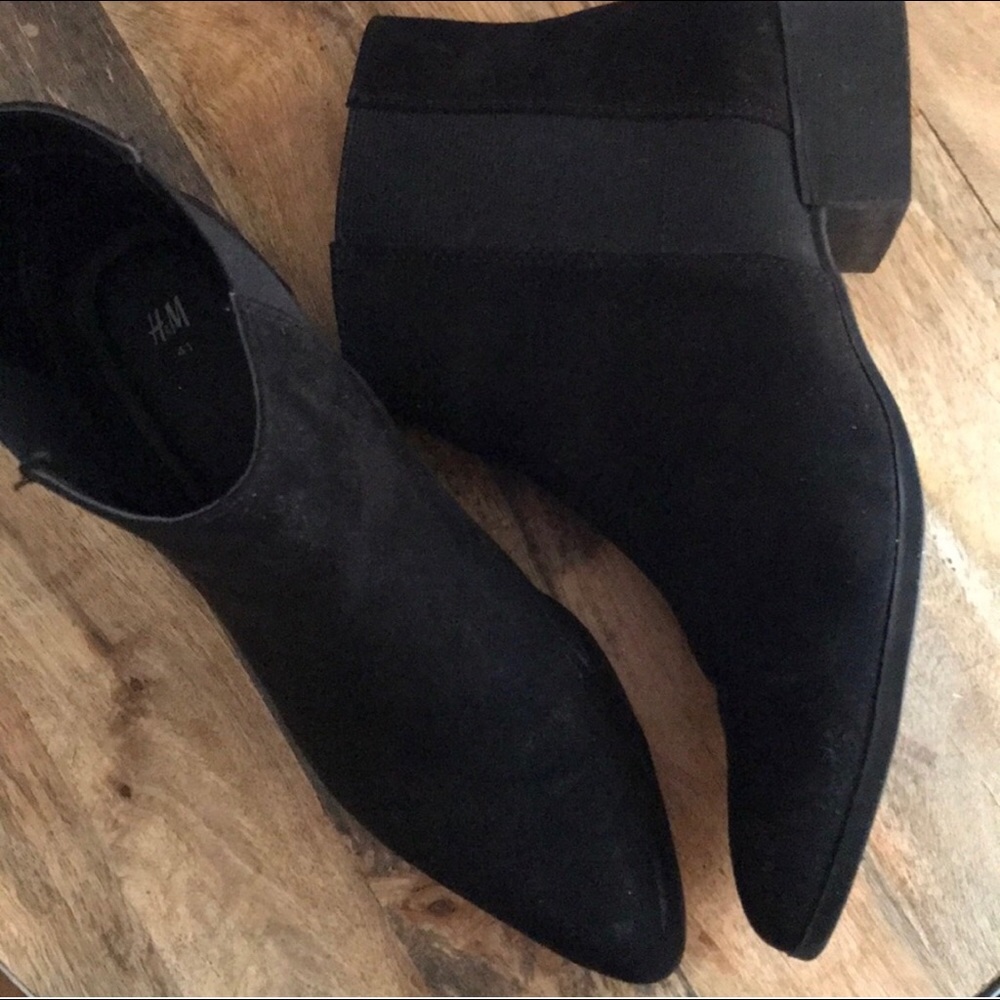 Suade Black Booties - Very Versatile and Sleek